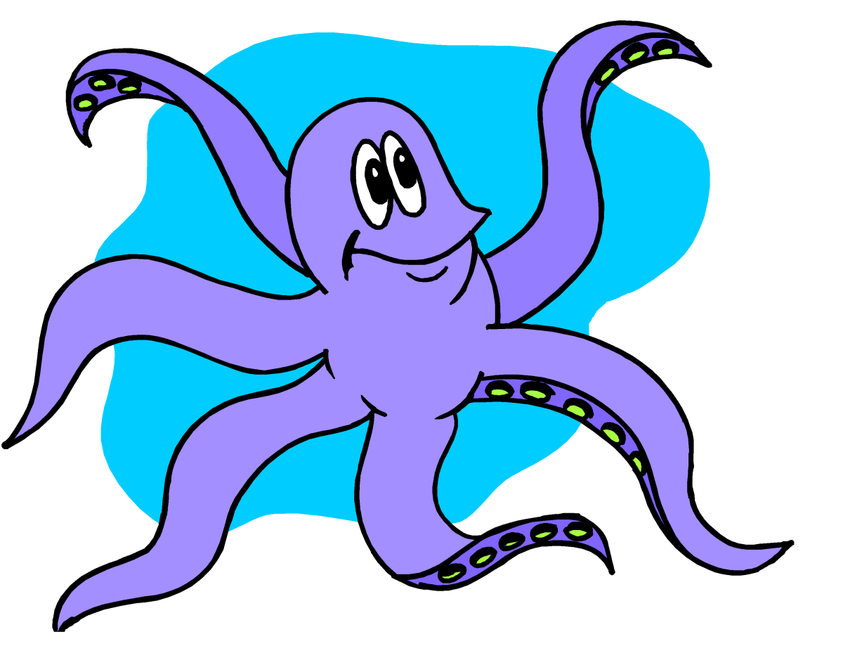 Картинки осьминога для срисовки