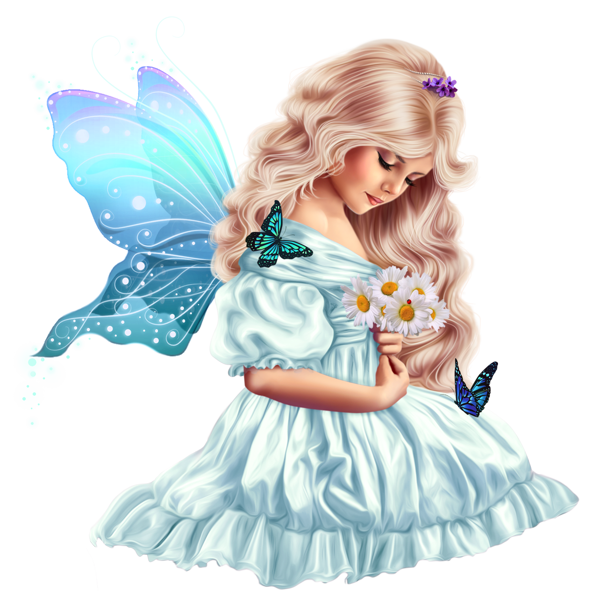 Клипарт принцессы феи на прозрачном фоне