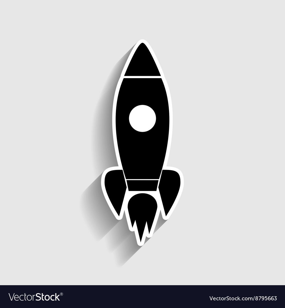 Ракета наклейка