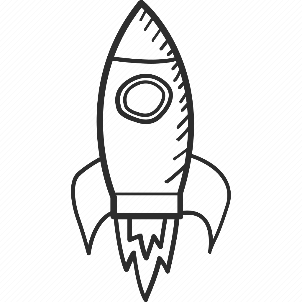 Космическая ракета силуэт