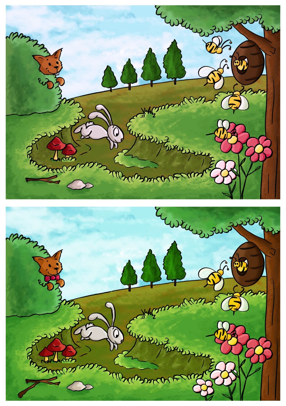 Найди отличия природа