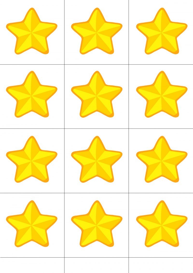 Звездочки для детей в детском саду