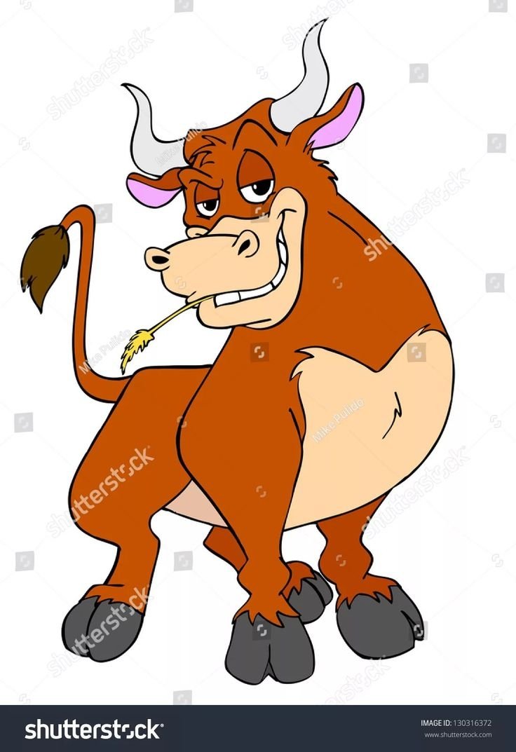 Мультипликационный бык