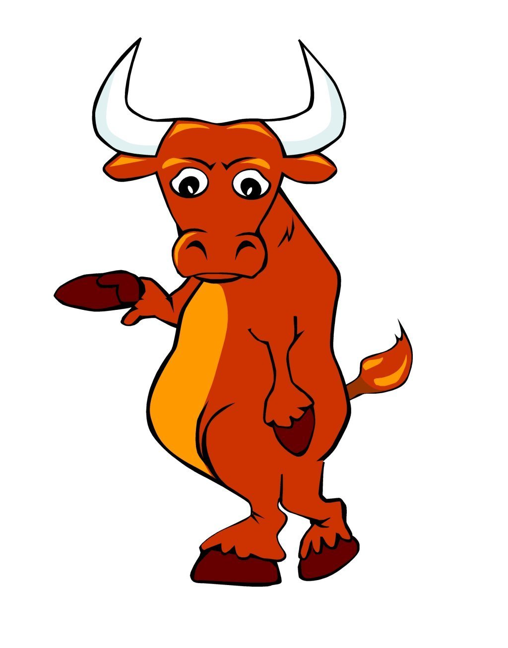 Бычок мультяшный