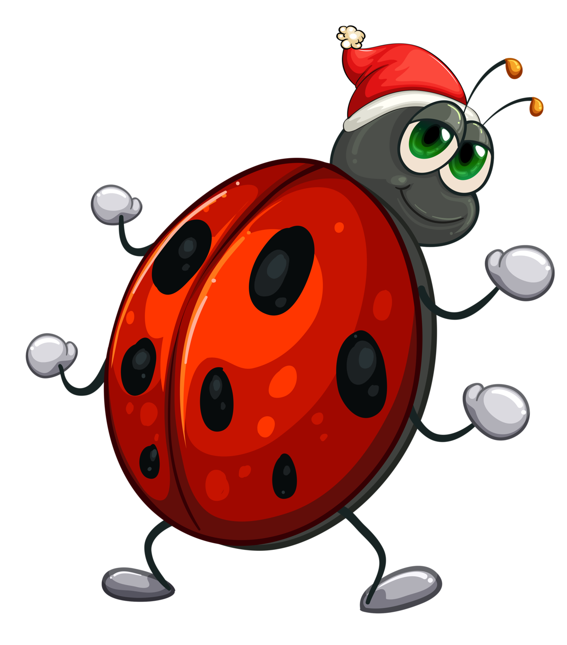 Божья коровка мультяшный