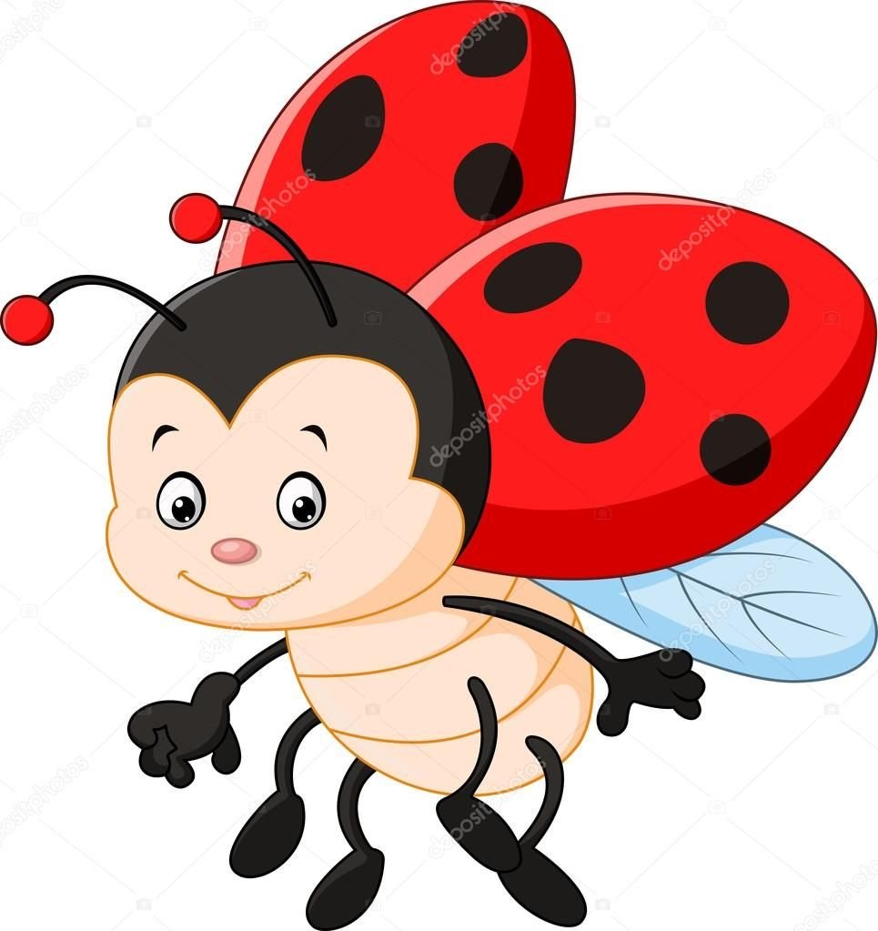 Мультяшные Божьи коровки для оформления