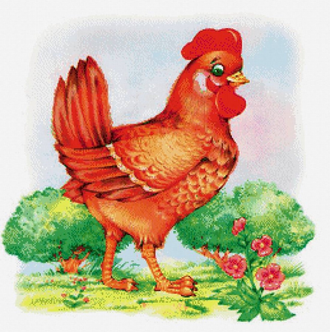 Курочка рисунок