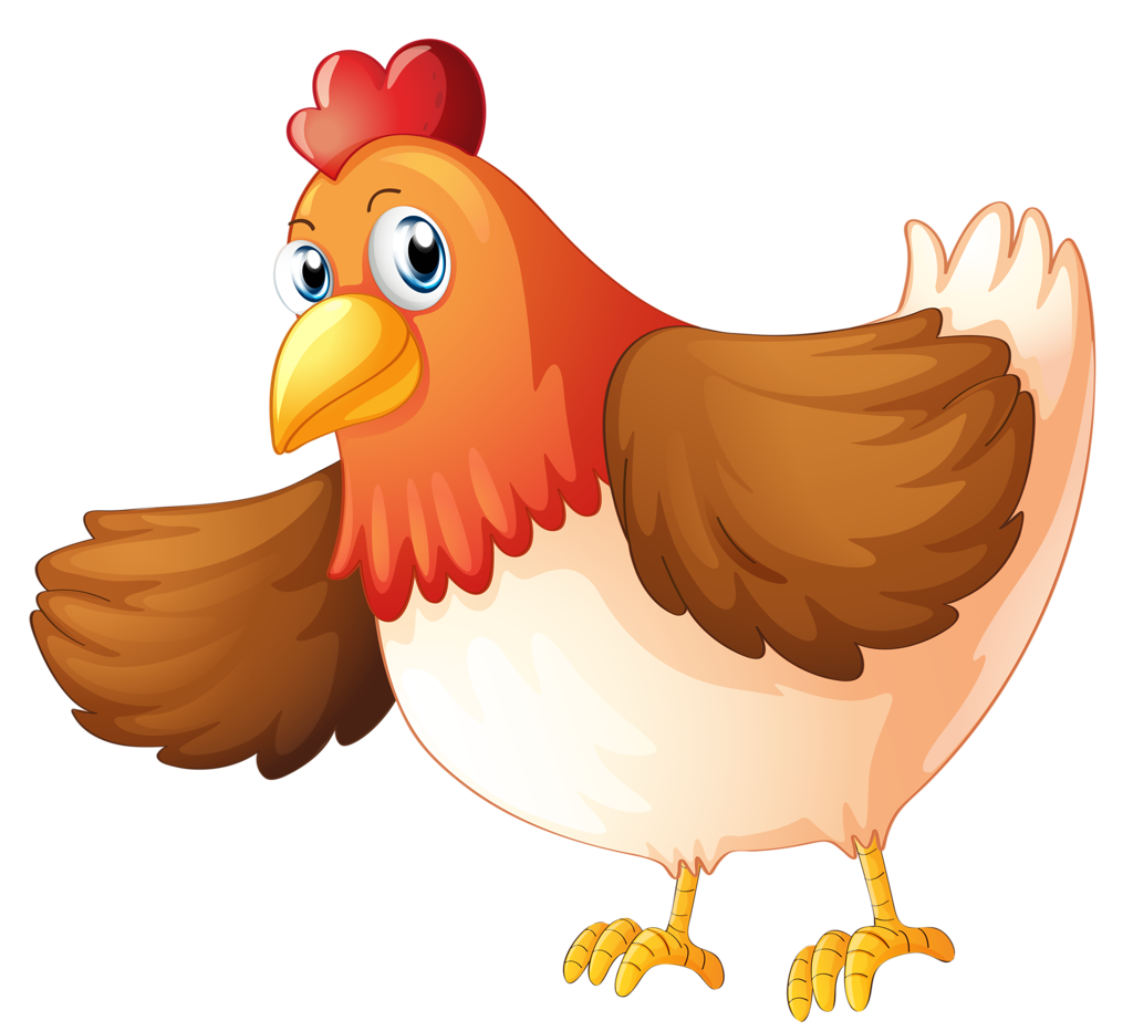 Курица мультяшная