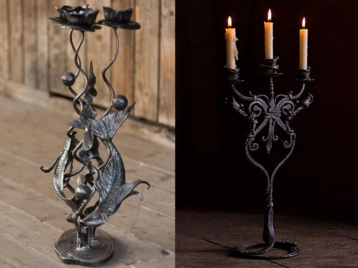 Подсвечники из металла
