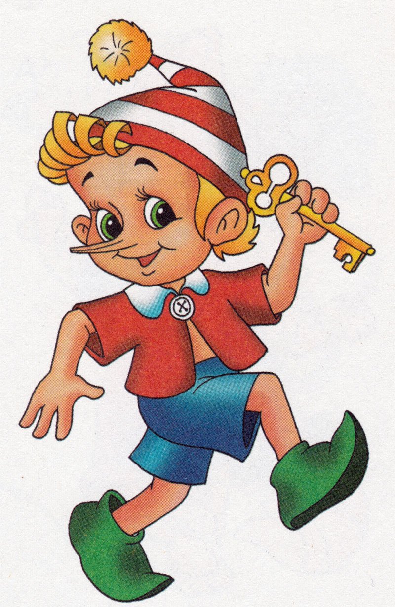 Персонажи Буратино золотой ключик