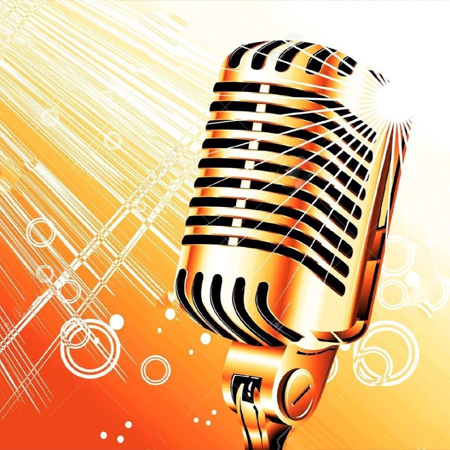 Фон с микрофоном для вокала