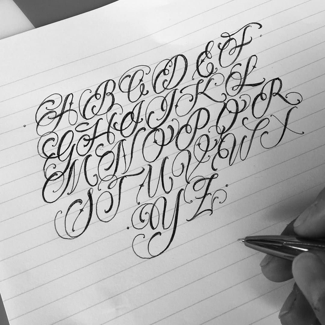 Английский Каллиграфический логотип