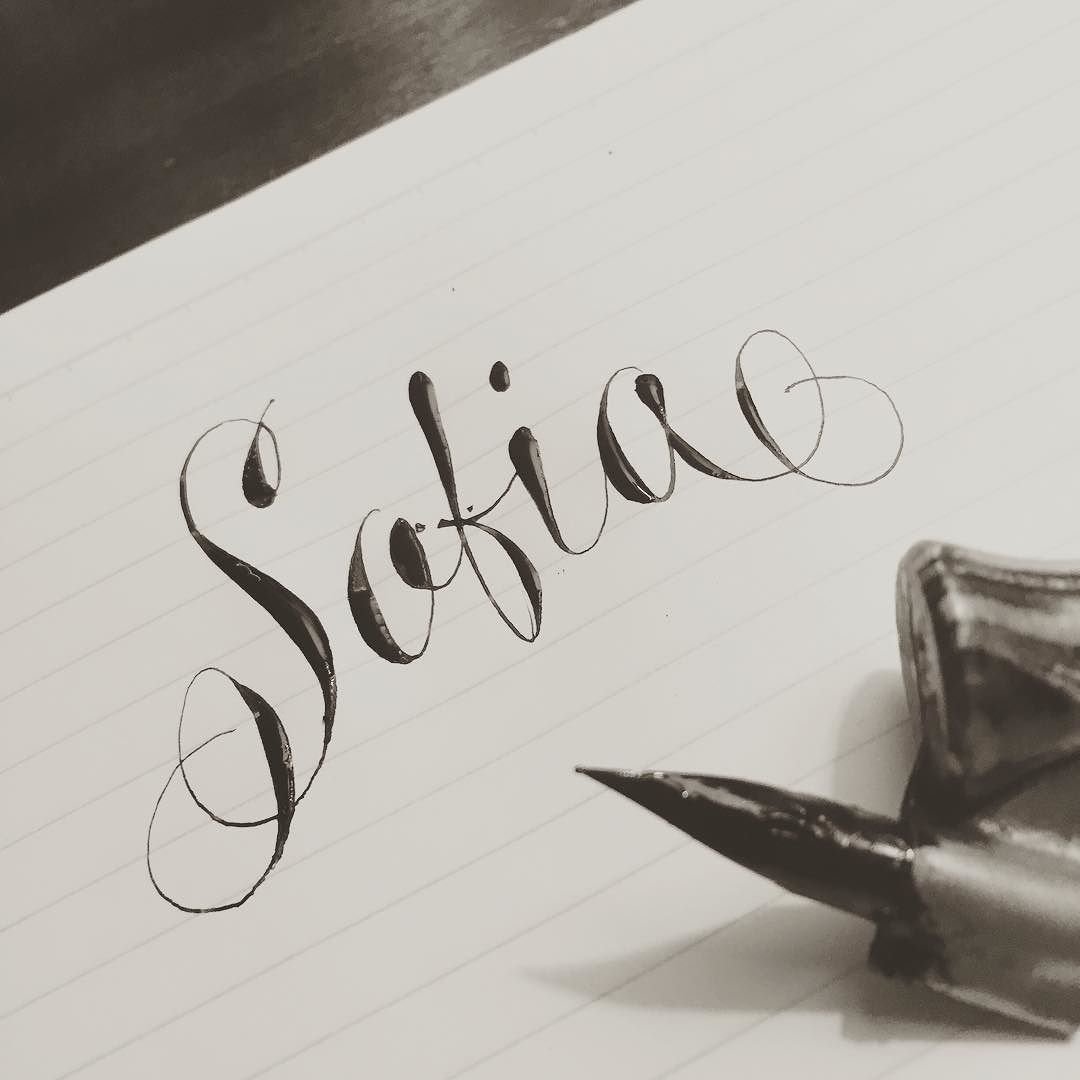 Стиль копперплейт в каллиграфии