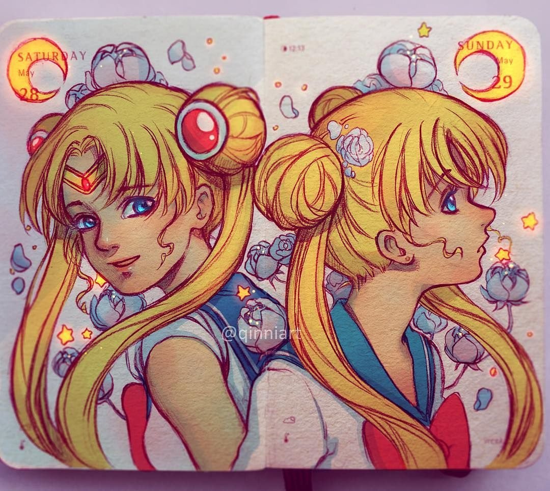 Sailor Moon маркерами