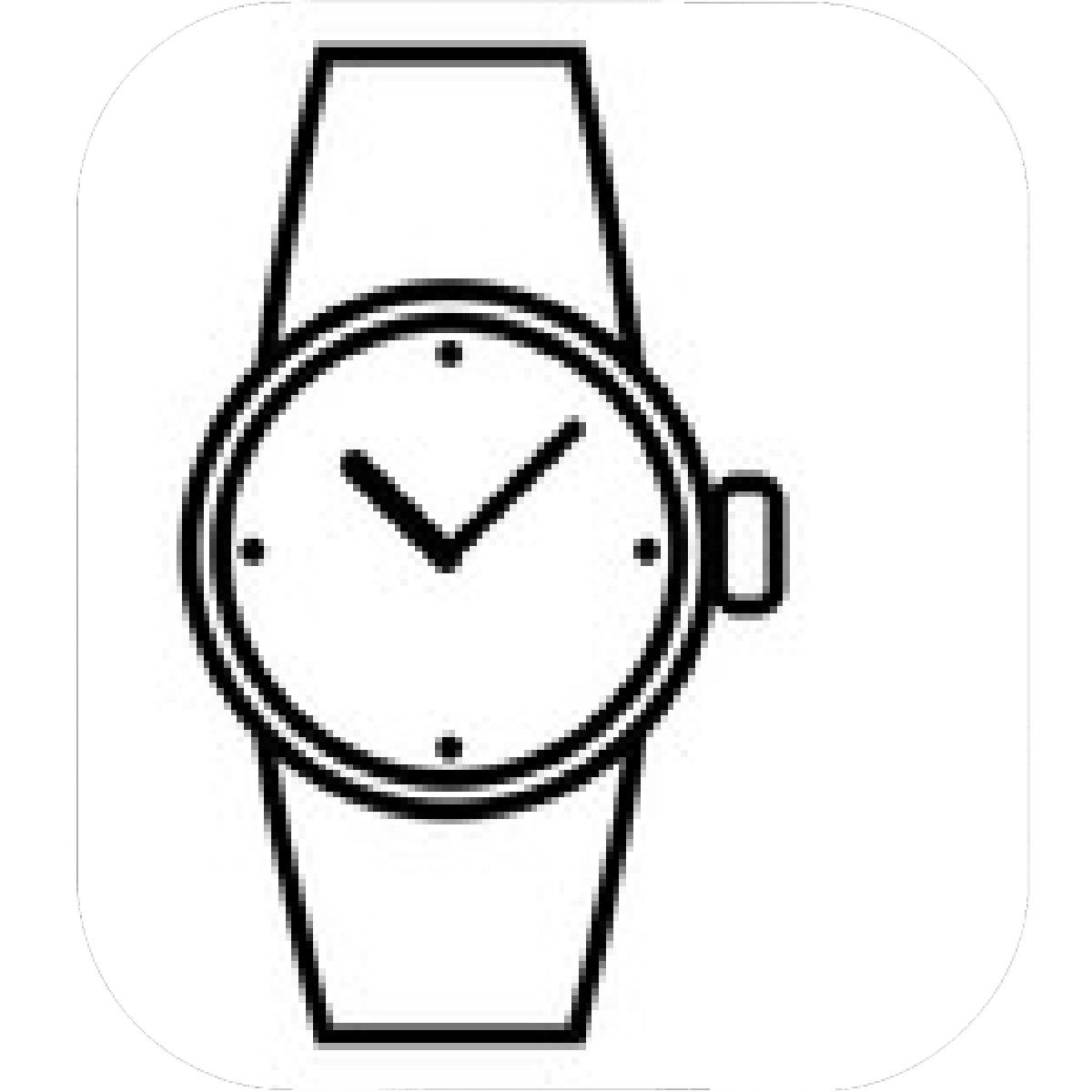 Часы на цепочке эскиз