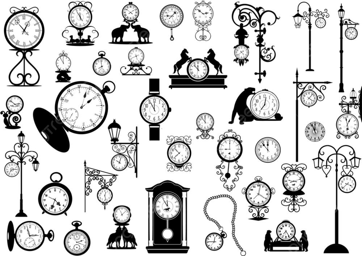 Эскизы татуировок часы