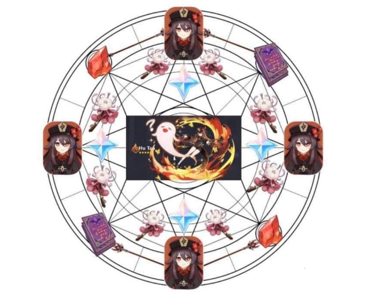 Пентаграмма ху Тао Геншин