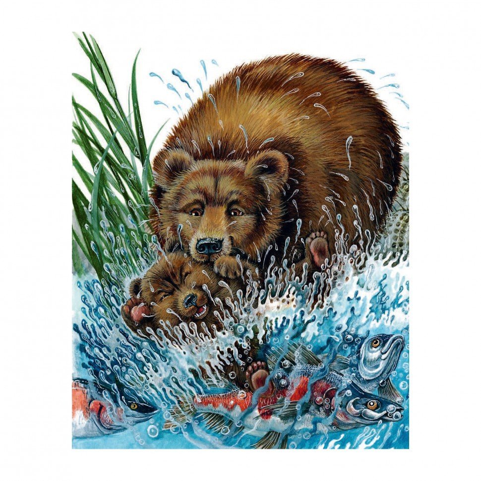 Купание медвежат Бианки