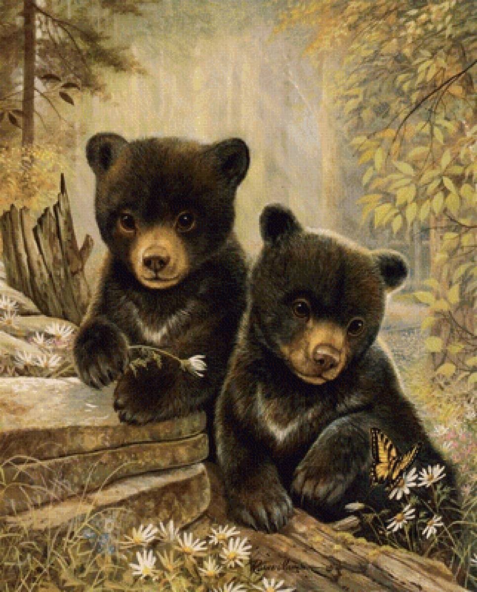 Медведь с медвежонком