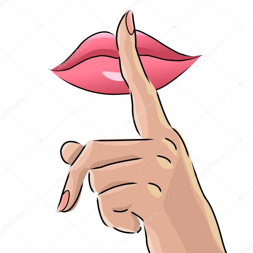 Жест рукой тихо