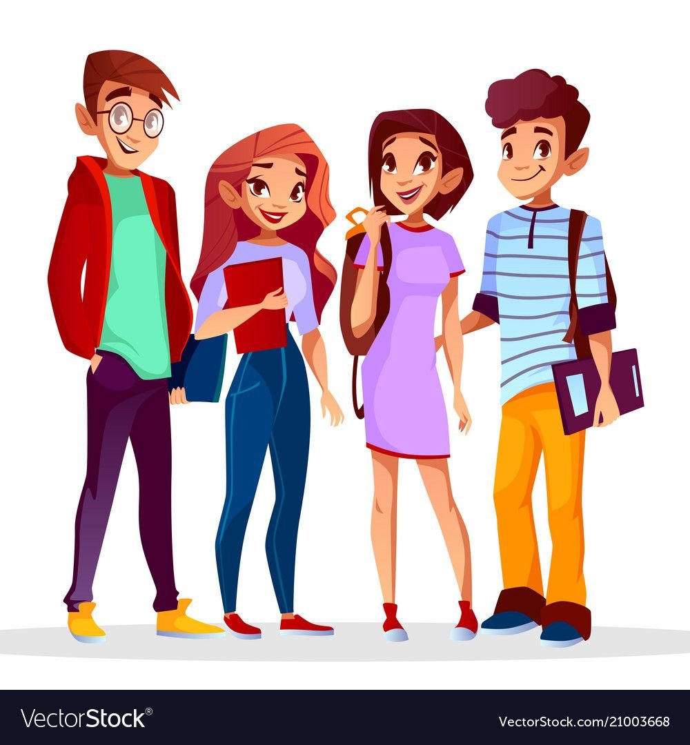 Мультяшные дети подростки