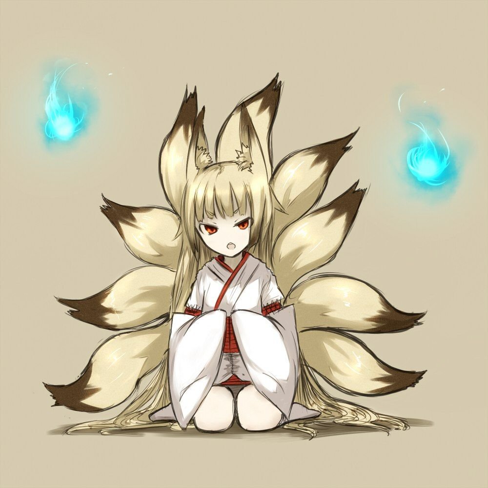 Кицунэ девятихвостый Лис