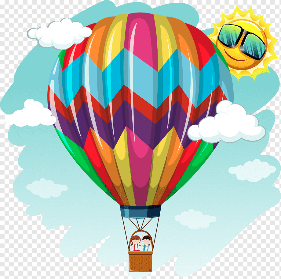 Воздушный шар мультяшный