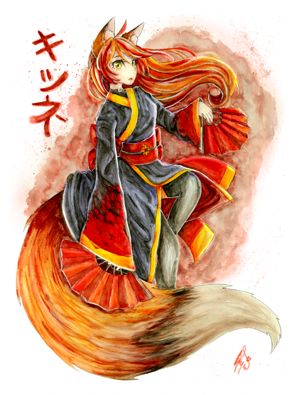 Кицунэ демон Лис