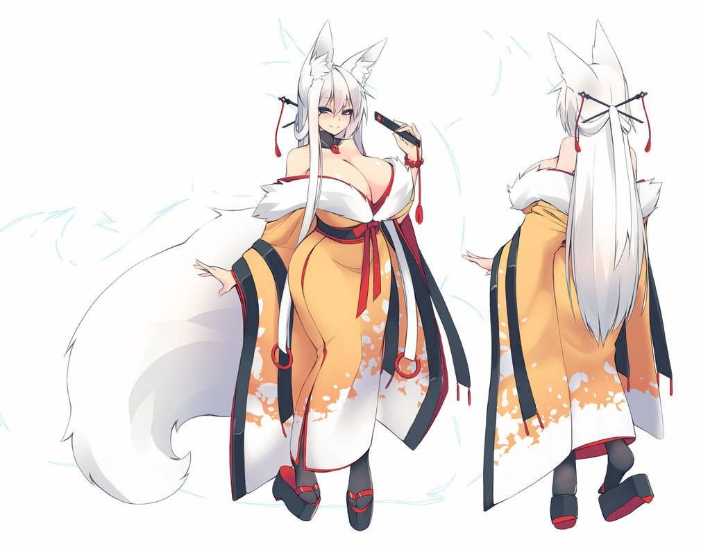 Кицунэ kiri чёрная