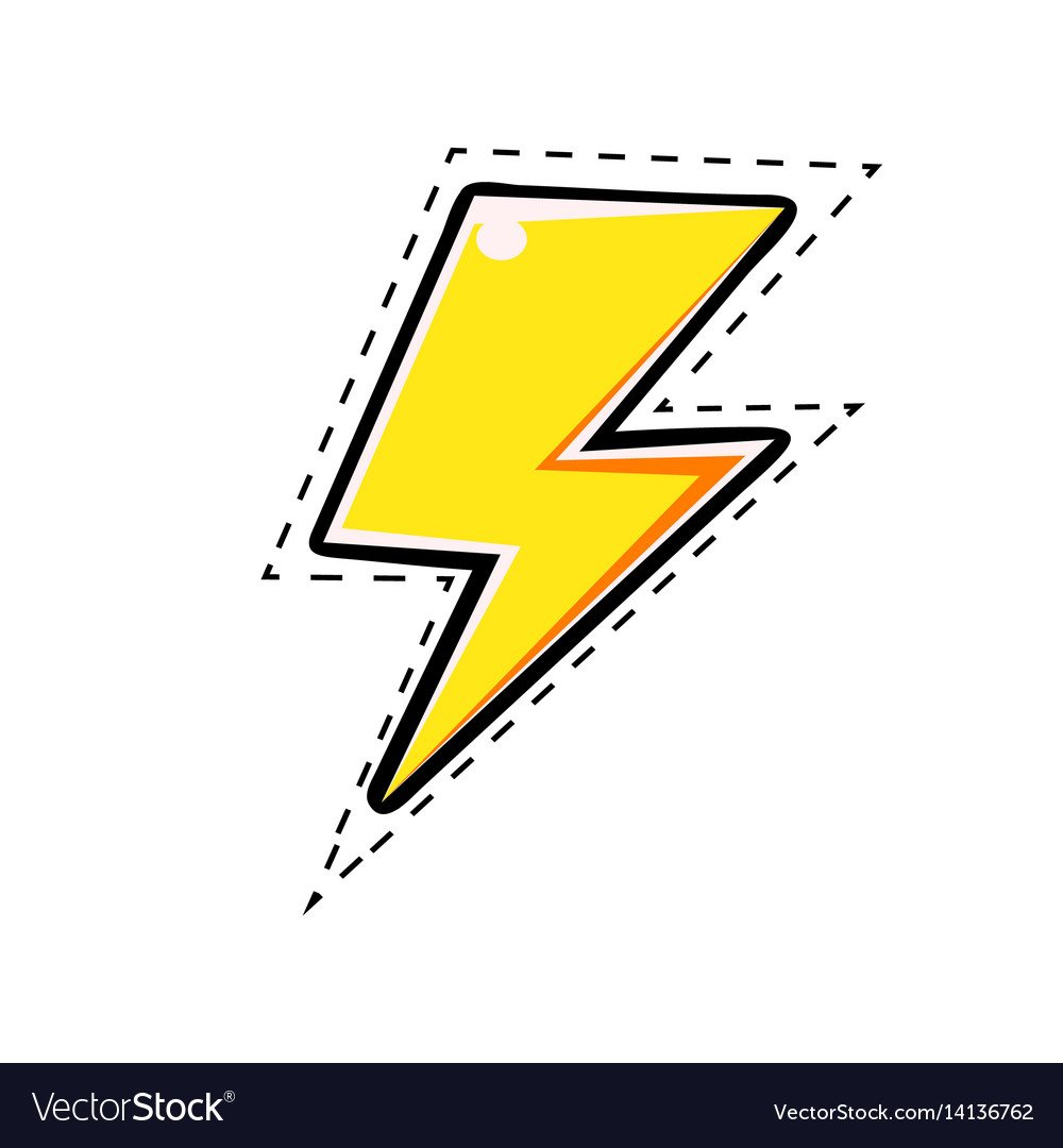 Молния поп арт