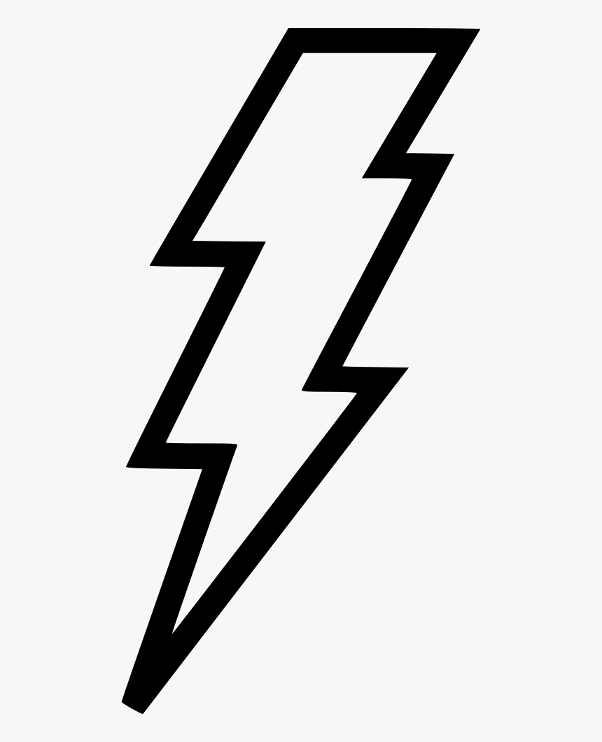 Значок молнии белый