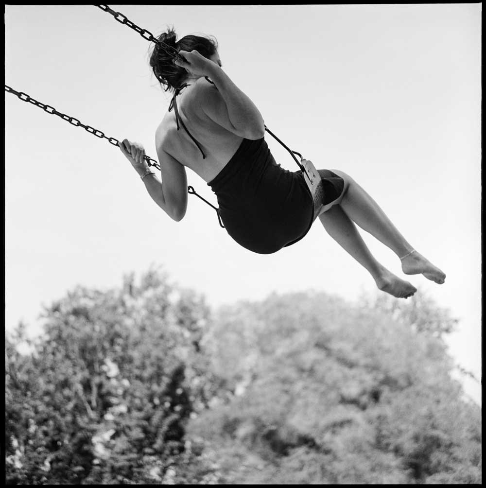 Девочка качели небо