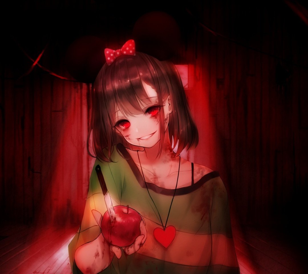 Чара андертейл красные глаза