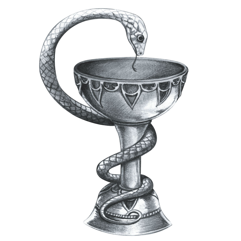 Чаша со змеёй Асклепий символ медицины