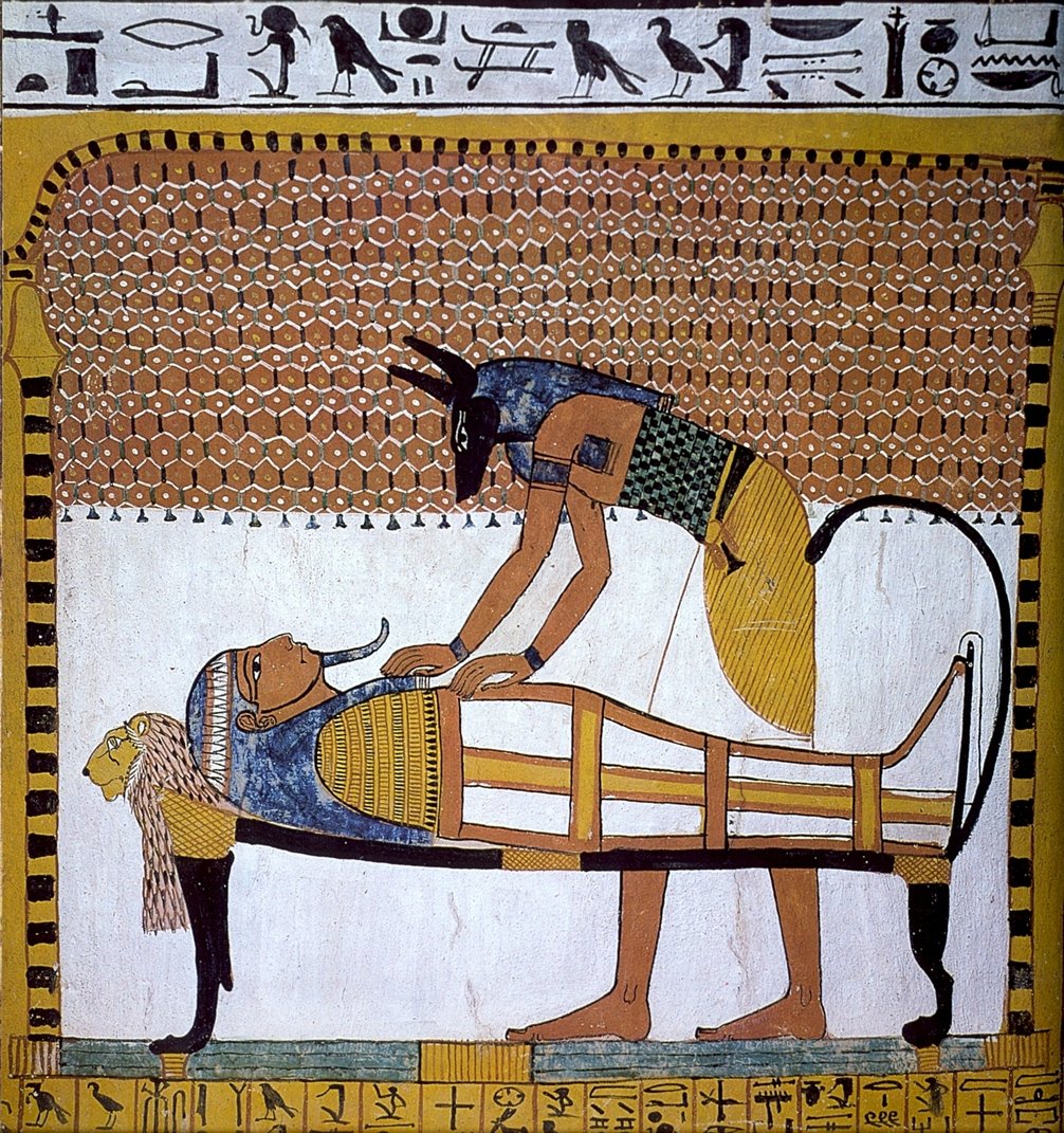 Бог Осирис и богиня Исида