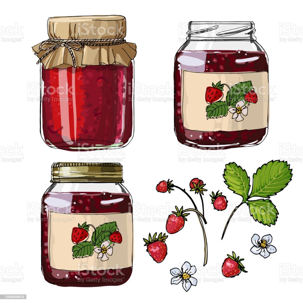 Баночки с вареньем и Компотом для детей