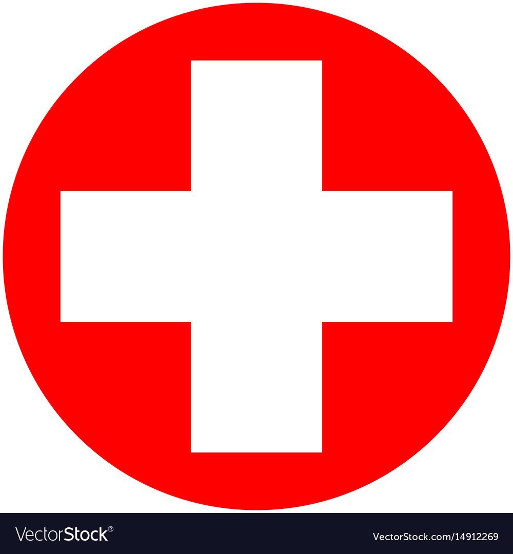 Красный крест рисунок