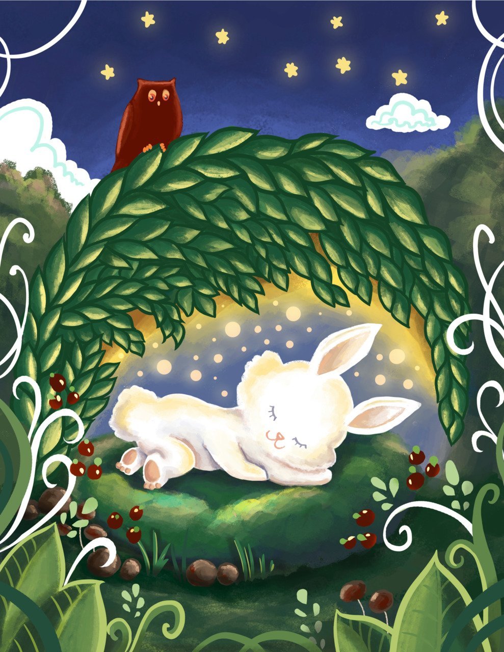 Спящий зайчик