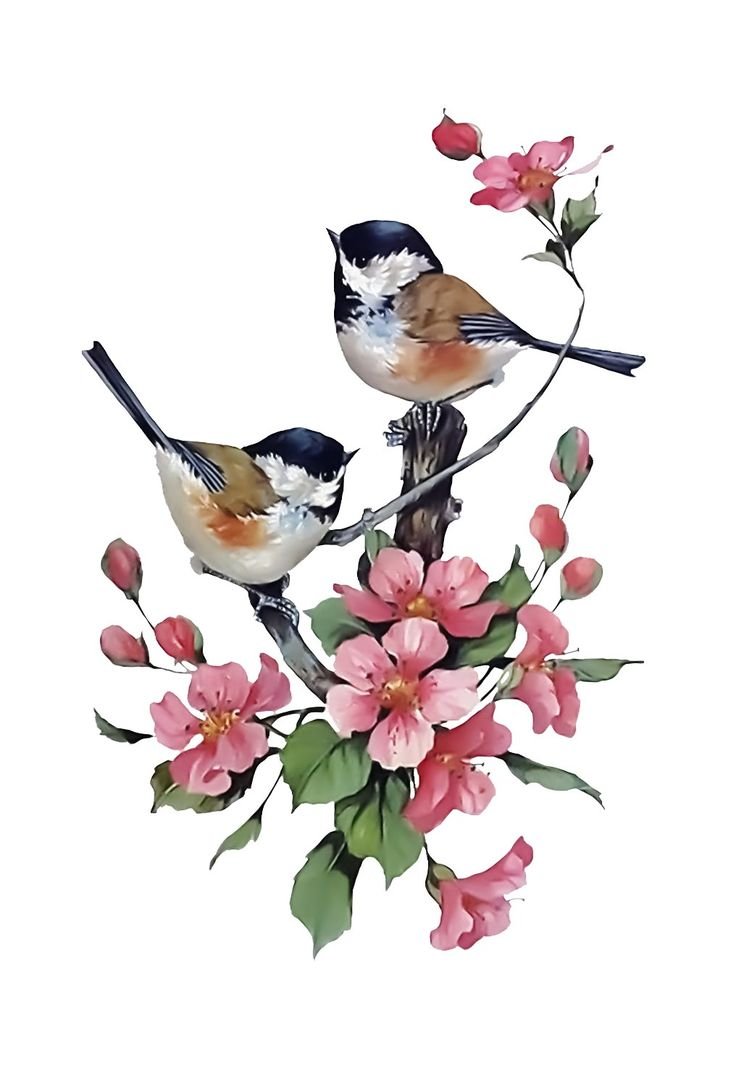 Соловей на веточке