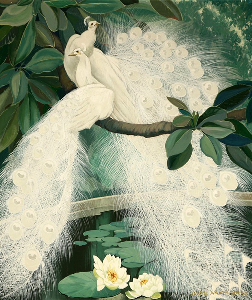 Павлины. Художница Jessie Arms Botke