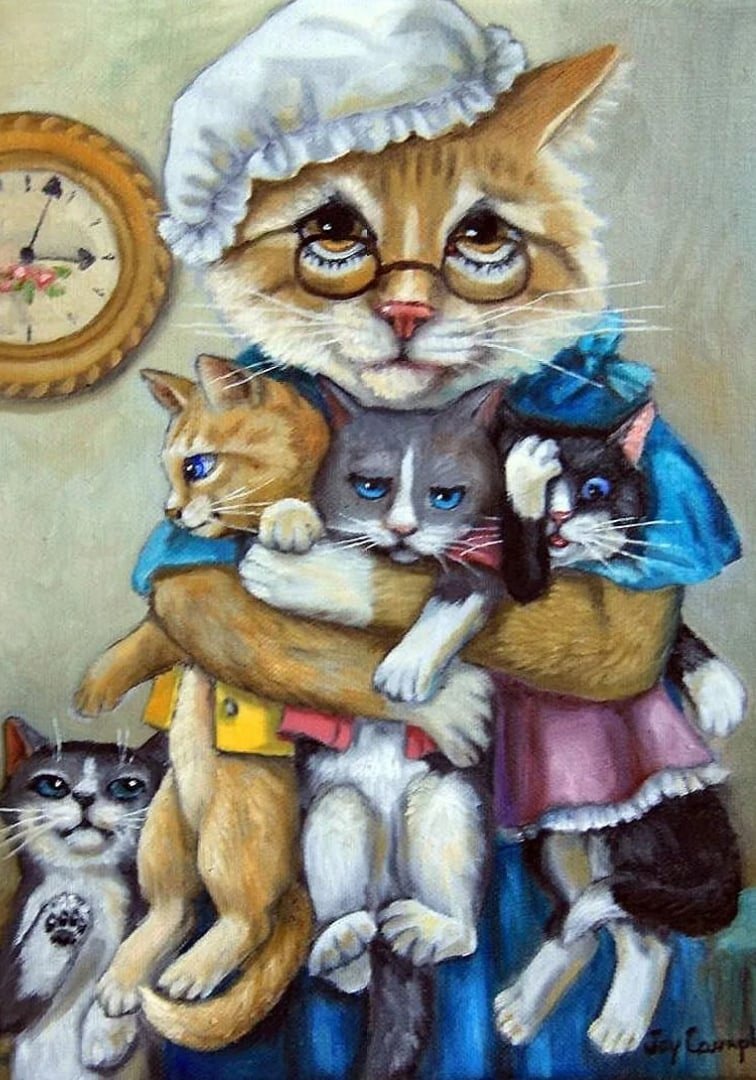 Коты художники Джой Кэмпбелл