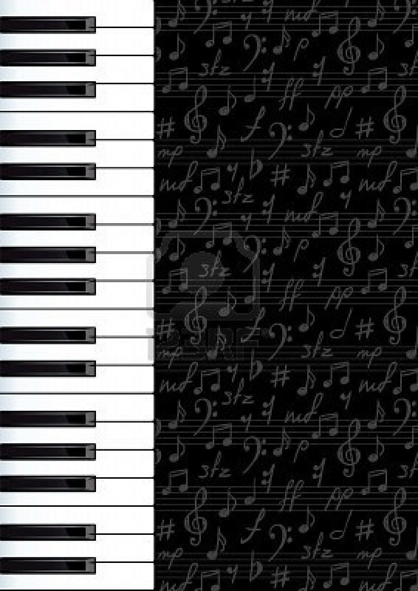 Фон с клавишами пианино