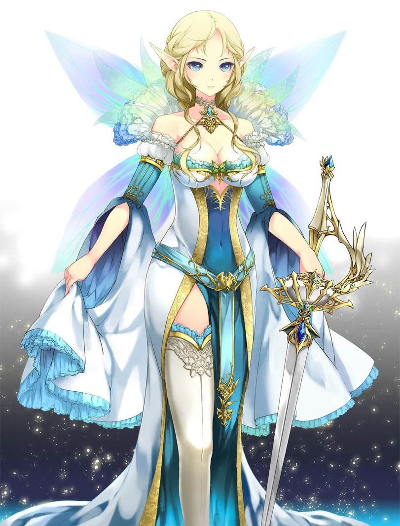 Эльфийка аниме Королева