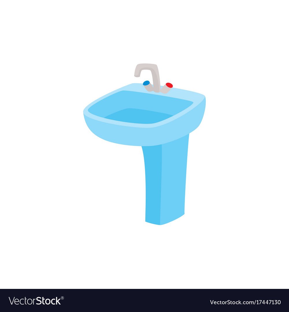 Умывальник клипарт на фоне воды