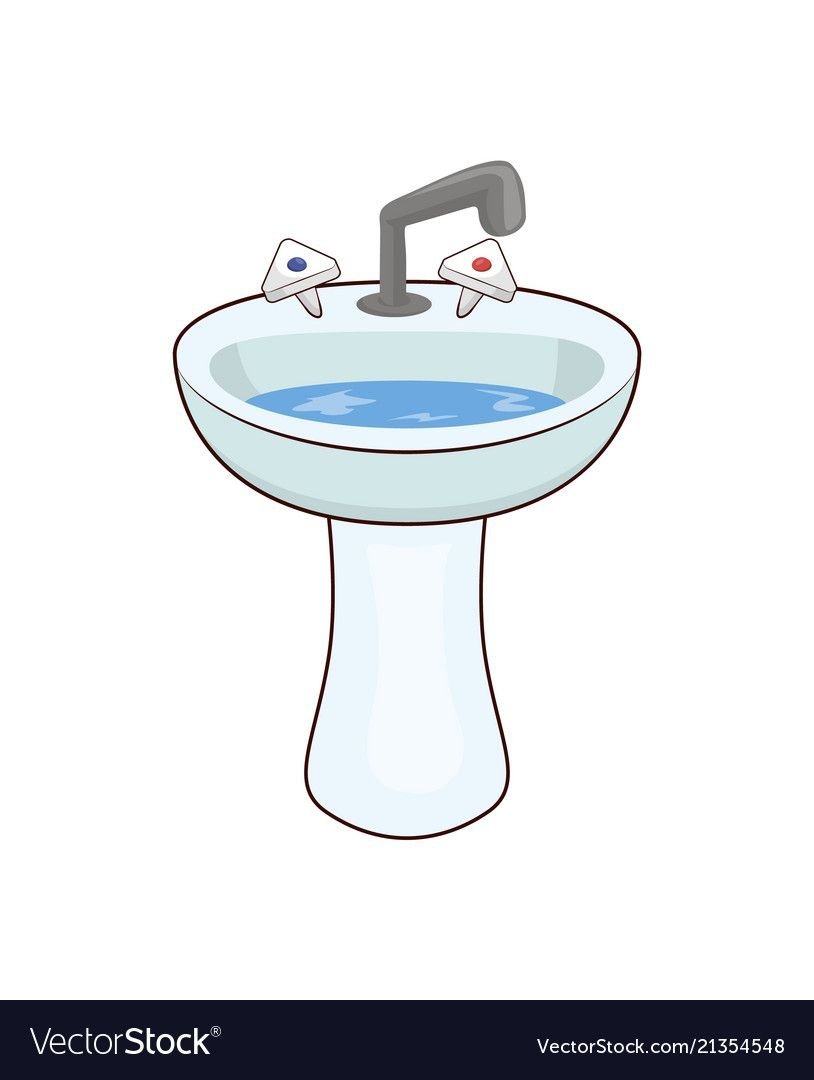 Нарисовать умывальник