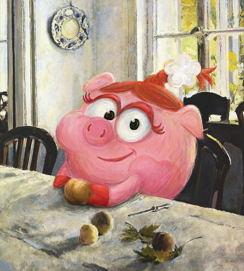 Нюша из смешариков картинки