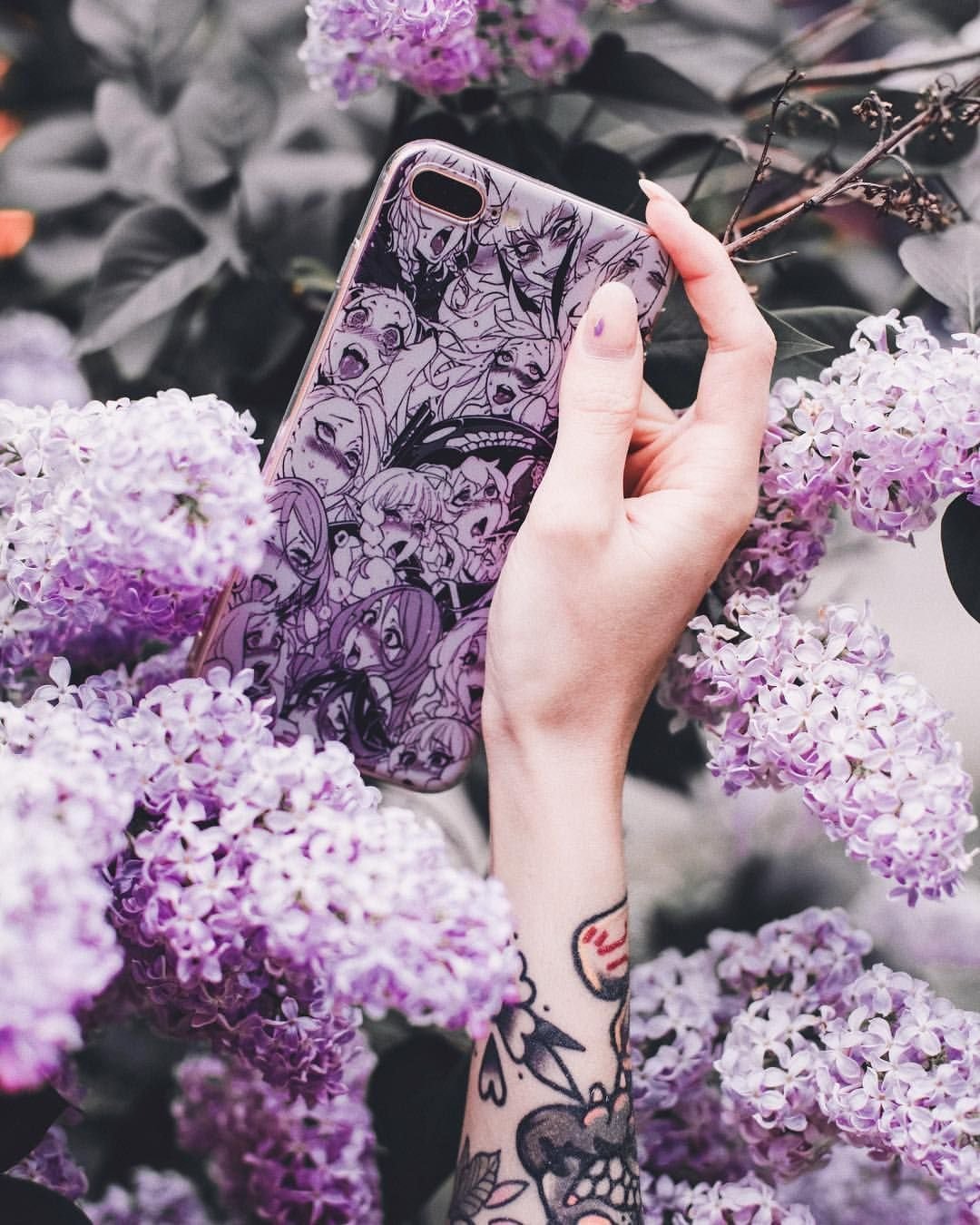 Сиреневые цветы Эстетика