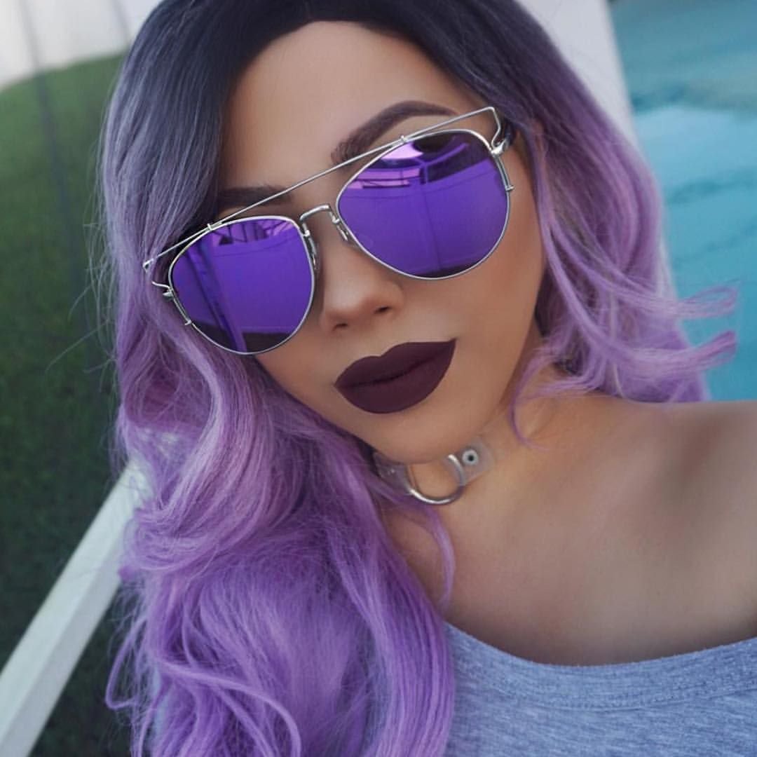 Фиолетовые очки женские