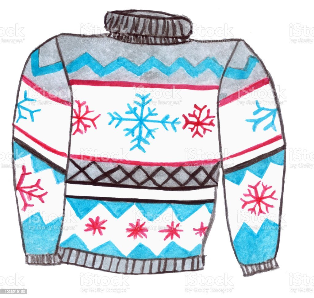Свитер трафарет