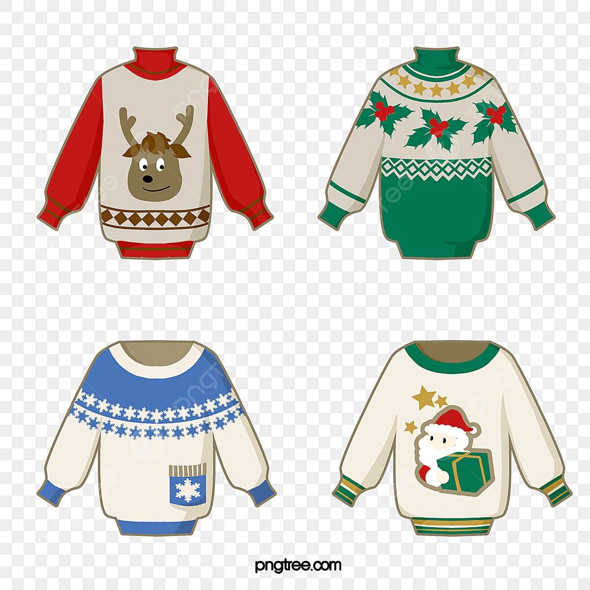 Свитер цветной нарисованный